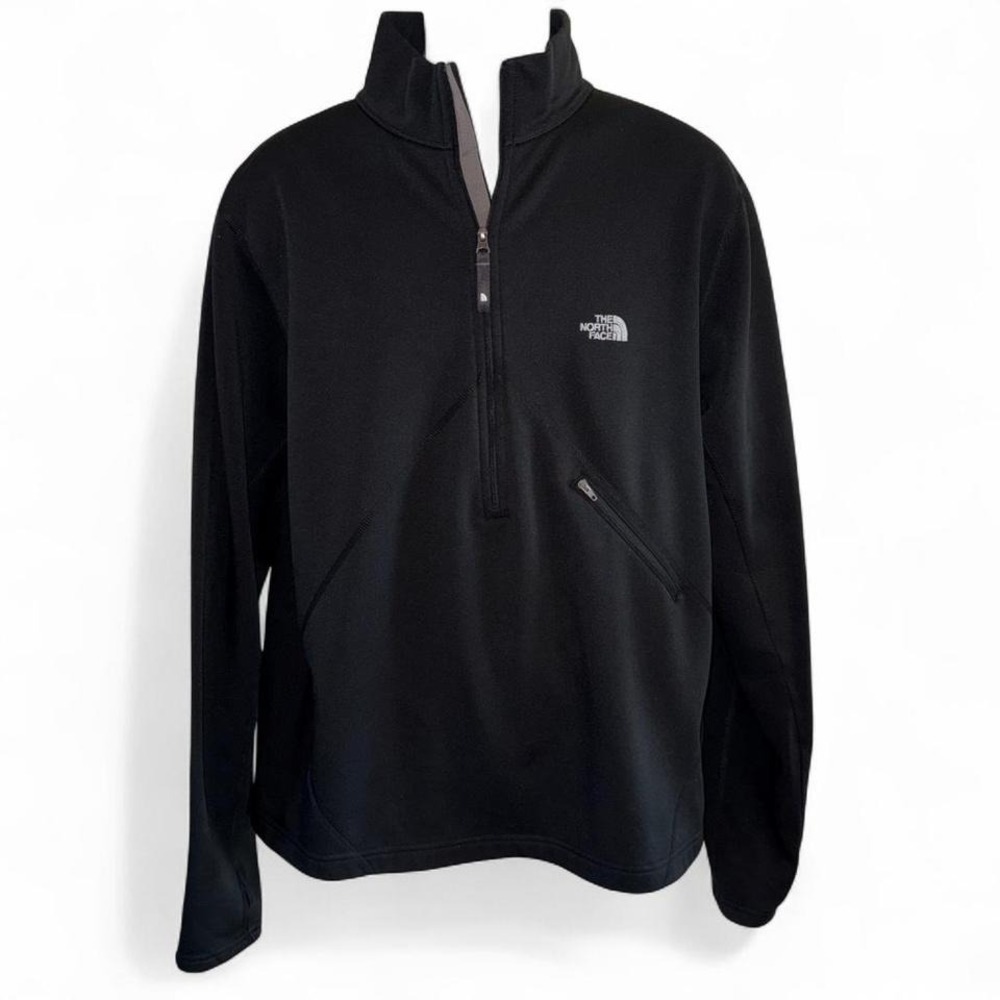 THE NORTH FACE FLIGHT SERIES BLACK‎ HALF ZIP PULLOVER SHIRT MENS LARGE